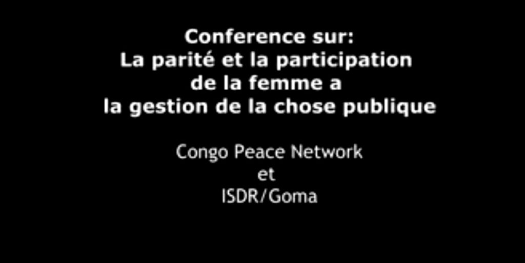 Conférence de press CPN et ISDR