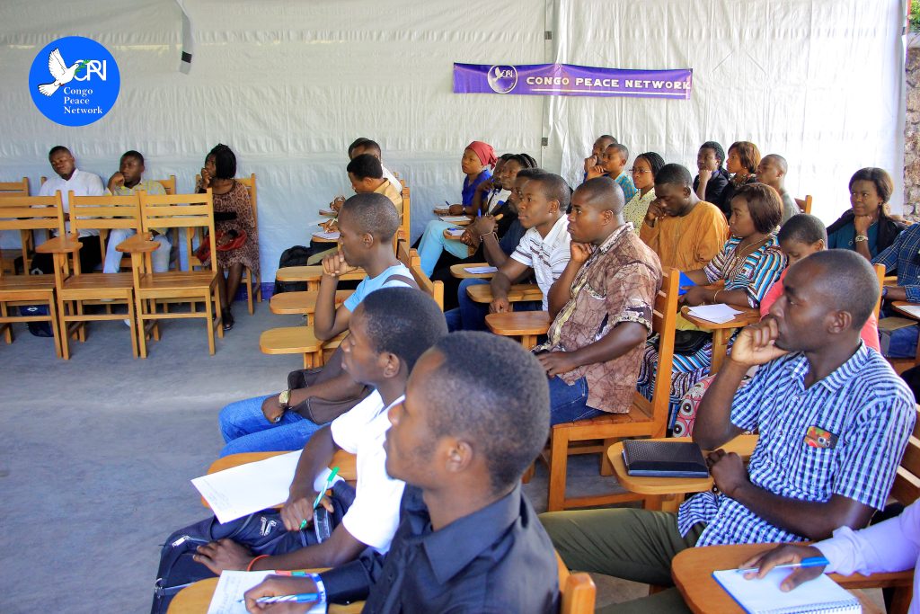 Congo Peace Network organise une formation sur 4 modules avec les jeunes de Goma